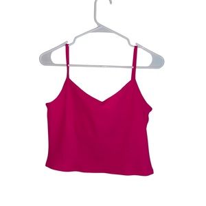 Gap Hot Pink Ribbed Cami Tank Top